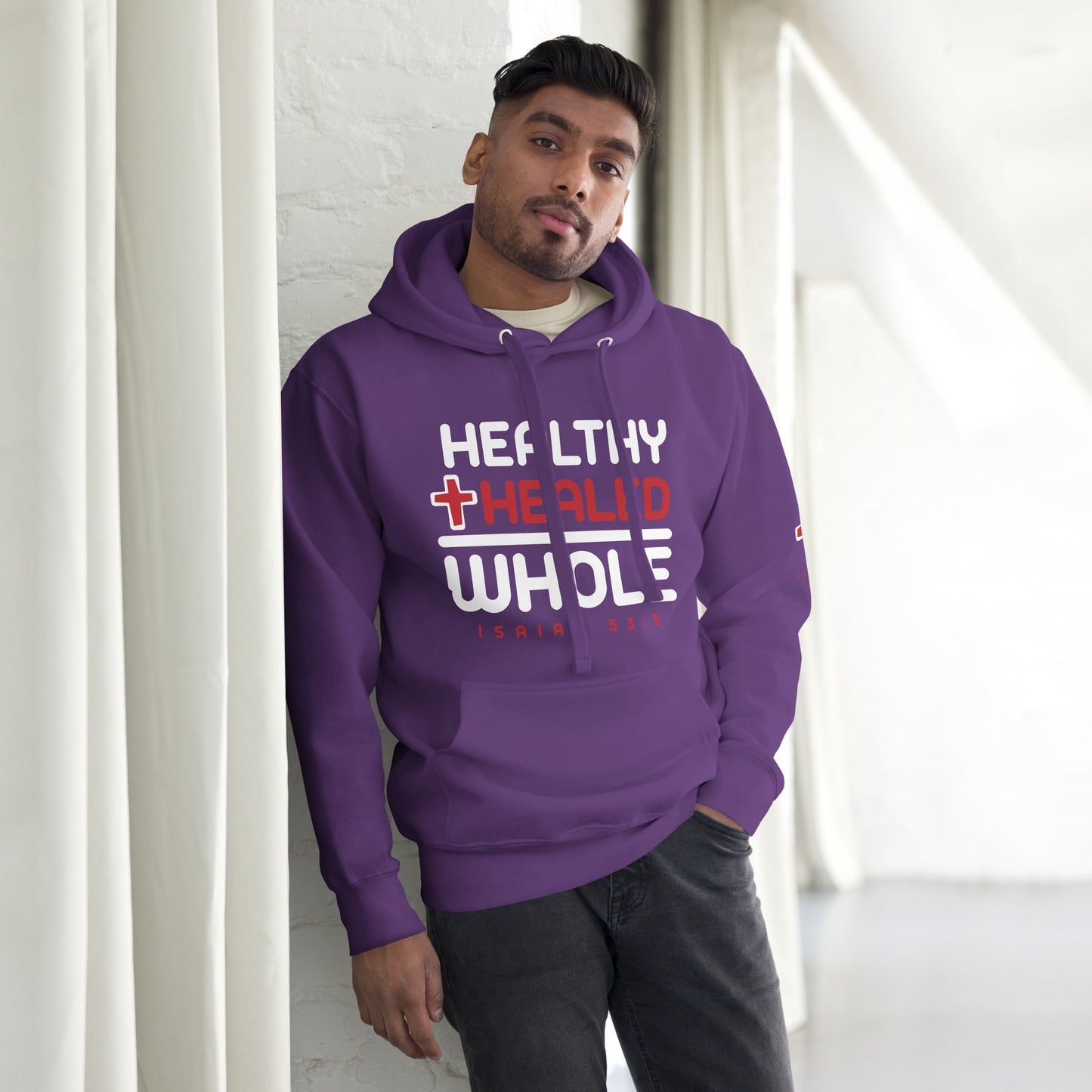 Healthy & Healed Hoodie White Letters