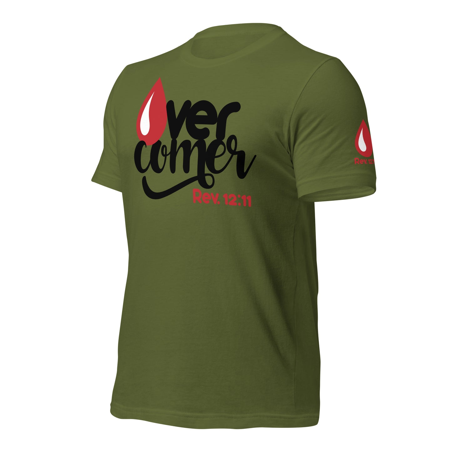 Overcomer T-shirt Black Letters