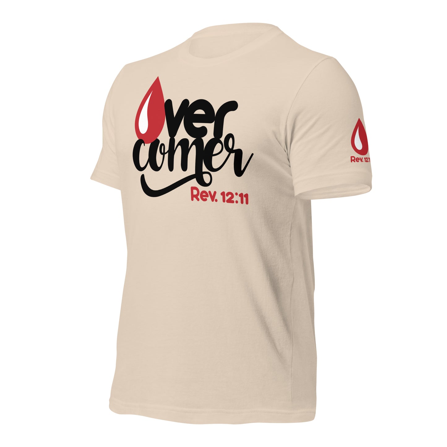 Overcomer T-shirt Black Letters