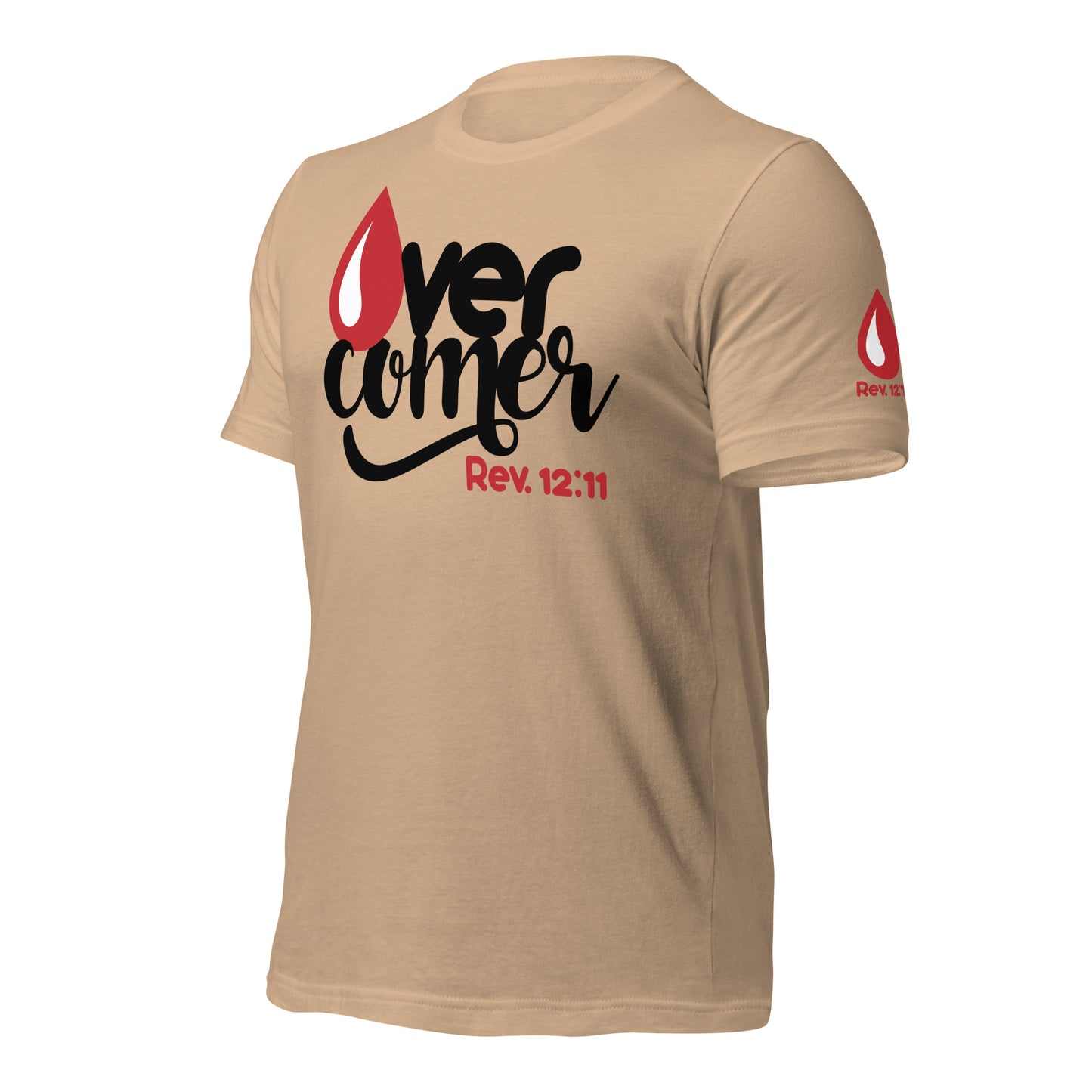 Overcomer T-shirt Black Letters